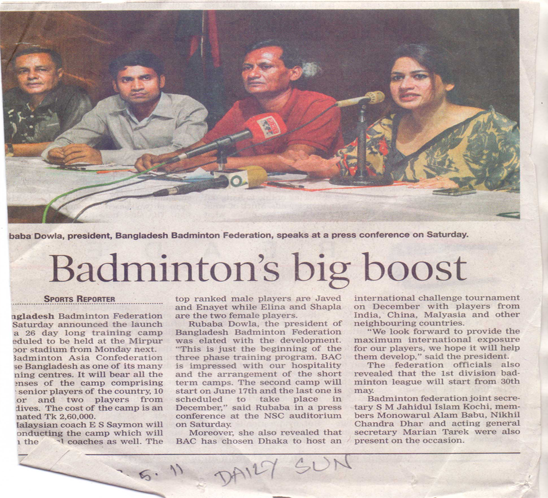 Badminton's big boost